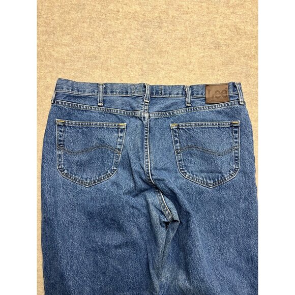 Lee Relaxed Fit Medium Wash Men's Denim Jeans 40 X 34 - Picture 6 of 10